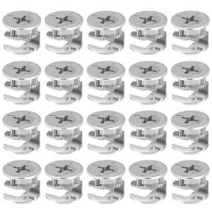 lot 5437 image: Ruisenda 20 Pieces Furniture Cam Lock Fasteners 15mm x 12mm Furniture Cam Lock Nut Connectors Fittings for Cabinet Drawer Wardrobe Panel Connecting - Retail $6