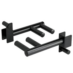lot 5472 image: Yes4All 350 LBS Capacity - Dip Bars for 2x2 with 1 Hole Power Cage, Squat Rack Attachments - Narrow and Wide Grip Handles Dip Attachment for Dips, Pull Up, Push-up - Retail $43