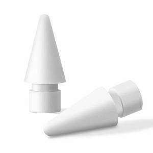 lot 5473 image: MJKOR Soft Paperfeel Damping Tips Replacement Compatible with Apple Pencil 1st Gen & 2nd Gen, Noise Reducing Pen Nibs for iPad Pro(2 PCS) - Retail $10