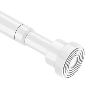 lot 5492 image: Spring Curtain Rod 33 to 56 Inch Adjustable White Curtain Rod No Drilling Non-Slip Expandable Tension Rod for Window, Doorway, Closet, Door, Wardrobe - Retail $10
