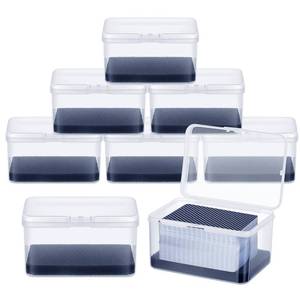 lot 5497 image: PerKoop 8 Pcs Plastic Card Case Boxes for 162 Pcs Game Cards 3 Decks of Playing Card Clear Plastic Holder Box Organizer for Travel Game, 4. 7 x 3. 3 x 2. 5 Inch, Cards Not Included - Retail $21