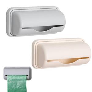 lot 5521 image: 2 Pcs Trash Bag Dispenser,Garbage Bag Dispenser For Inside Trash Can,Trash Can Liner Dispenser For Bottom Of Can, Wall Mount Garbage Bag Dispenser Kitchen Bathroom Toilet Storage Organization - Retail $7