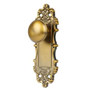 lot 5524 image: ToPToToo Vintage Brass Dummy Door Knob Interior, Antique Old Style Door Knob Replacement for Closet Vintage Bifold Cabinet Dummy Door Handles No Lock,2 Pack - Retail $38