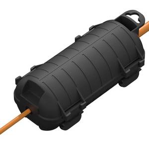 lot 5530 image: Extension Cord Cover Outdoor, Cord Connector Protector IP54 Water-Resistant, Indoor Electrical Safety Box for Plug Outlet Tool Holiday Light Black - Retail $8
