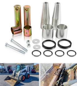 lot 5539 image: Pin and Bushing Kit 6805453 6577954 7139943 225855 665170 6729358 9 17C660 619021 85D6 for Bobcat S220 S250 S300 S330 A300 T250 T300 T320 Skid Steer Loader Bucket Lower Upper - Retail $72