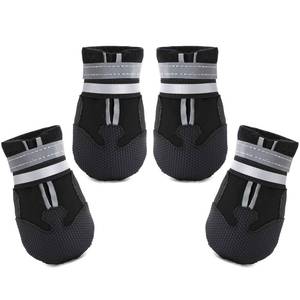 lot 5543 image: Dimicoo Water-Resistant Dog Boots for Medium Large Dogs,Non-Slip Dog Shoes for Winter Snow,Lightweight Paw Protector for Cold Pavement,Soft Dog Booties for Outdoor Walking Indoor Hardfloors - Retail $18
