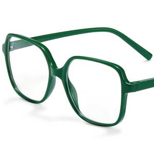 lot 5573 image: miyya Blue Light Blocking Glasses for Women, Oversized Fashion Glasses with UV400 Protection, Dark Green
