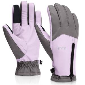 lot 5578 image: MCTi Winter Gloves for Women Waterproof Warm for Cold Weather Touchscreen Zipper Gloves