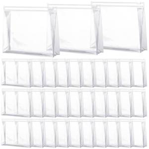 lot 5582 image: Xuniea 50 Pcs Mini Clear Makeup Bag Small Clear Zipper Pouch Travel Plastic Cosmetic Organizer Waterproof for Toiletries Swimsuit Bikini Bathing Suit(8.6,Transparent) - Retail $26