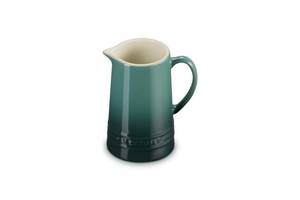 lot 5600 image: Le Creuset Stoneware Signature Pitcher, 10 oz., Artichaut - Retail $24