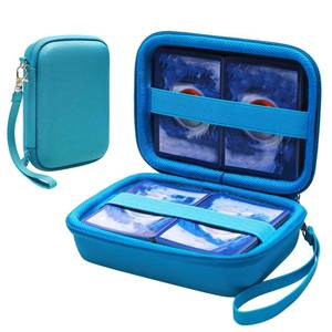 lot 5607 image: 300 Card Game Case Compatible with PokemonUNOPilesPhase 10Exploding KittensFive CrownsFlip 7SKYJOSlingzSurvivorGo FishDutch BlitzMonopoly Deal and Playing Card, Sky Blue(Case Only) - Retail $10