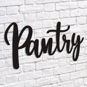 lot 5618 image: Qmetalart Pantry Sign Pantry Metal Wall Decor for Home Kitchen Restaurant Coffee Shop Store Modern Farmhouse Wall Decor Housewarming Gift - Retail $15