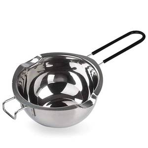 lot 5691 image: 600ML Stainless Steel Double Boiler Pot with Heat Resistant Handle For Melting Chocolate, Butter,Candle and Soap Making - Retail $16