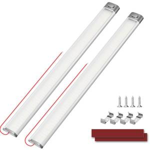 lot 5700 image: 12V LED Interior Light for Car, RV, Trailer 15.4in Ultra Bright 168 LEDs, 2000LM 6000K White Light, OnOff Switch for Van Truck Camper Garage Caravan Boat Cabinet (Large- 2 Pack) - Retail $14