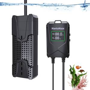 lot 5714 image: MantaMaze Aquarium Heater 300W500W800W1000W for 20-300 Gal, Fish Tank Heater with Intelligent Leaving Water Automatica Stop Heating and Overheating Protection, for Freshwater & Saltwater - Retail $40