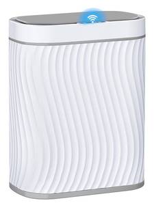 lot 5804 image: steo spce Automatic Motion Sensor Bathroom Small Trash Can with Lid, 2.6 Gallon Touchless Slim Garbage Can, Smart Waterproof Trash Bin for Bedroom, Restroom, Living Room, Office - Retail $27