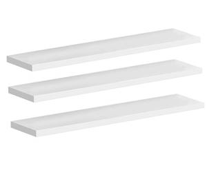 lot 5820 image: ASIDECOR Pack 3, Medicine Cabinet Replacement Shelves Suitable for Bathroom Living Room Kitchen Wall Mounted and Hanging Medicine Cabinet, White (13 Inch) - Retail $20
