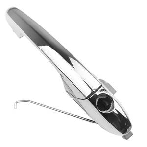 lot 5839 image: Cheriezing Chrome Exterior Door Handle Compatible with Fiat 500 2012 2013 2014 2015 2016 2017 2018 wHole Replace# 68069943AC Left Driver Side - Retail $18