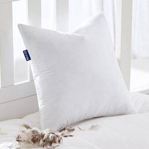 lot 5857 image: MIULEE Feather Pillow Insert 22x22, Decorative Down Throw Pillow Insert Fluffy Throw Pillow Cotton Fabric for Sofa Bed Couch - Retail $30