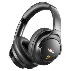 1Mii Y8+ Hybrid Active Noise Cancelling Headphones, 100H Ultra Playtime, Bluetooth 6.0 Over Ear, Wireless Hi-Res Audio & Deep Bass, Comfort for Travel & Home Office, AI Chat & Custom EQ via APP, Black - Retail: $70