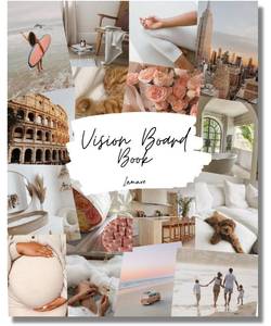 lot 5955 image: Lamare Vision Board Book - 1000 Aesthetic Vision Board Images & Motivational Quotes, Vision Board Supplies, Vision Board Kit, Collage Book for Manifestation, Self Care & Goal Setting - Retail $25