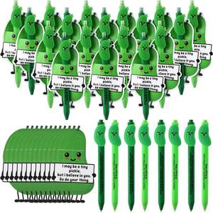 lot 5991 image: MotiMind 20 Sets Pickle Pen for Coworkers Bulk Employee Appreciation Gifts Bulk Funny Emotional Pickle Pens Support Gifts for Social Worker Coworkers Staff Employee Students - Retail $14