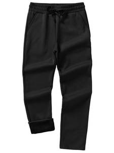 lot 6017 image: Weintee Womens 32 Inseam Tall Sweatpants Straight Leg Fleece Pants XL Black - Retail $20