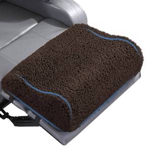 lot 6022 image: HOMBYS Extra Large Recliner Leg Pillow, Sherpa Foam Foot Rest for Sleeping Rest, Wave Shape Recliner Cushion, Multipurpose Footrest Extender, Back & Lumbar Pillow for Bed Sofa,(Coffee) - Retail $30