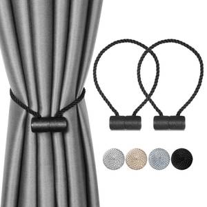 lot 6027 image: Sorfia 2pcs Magnetic Curtain Tiebacks, Strong Magnetic Window Curtain Tiebacks Decorative Rope Holdbacks Drapery Curtain Tie Backs for Window Draperies Hold Curtains Drape Ties Backs