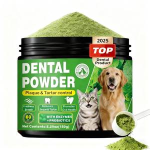 lot 6038 image: Dog Dental Powder Helps Clean Teeth &amp Reduce Tartar, Fresh Breath Support, Natural Dental Care for Dogs, Easy to Use, 60-Day Supply - Retail $18