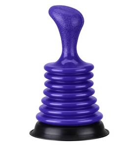 lot 6050 image: Luigis Sink Plunger Kitchen - Sink Plunger Bathroom - Drain Bathtub or Shower - Small and Powerful Clog Remover - Commercial Style Plumbers Plungers with Large Bellows - Blue - Mini - Retail $12