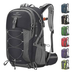 lot 6096 image: Maelstrom Hiking Backpack,Camping Backpack,40L Waterproof Hiking Daypack with Rain Cover,Lightweight Travel Backpack,Black - Retail $40