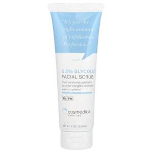 lot 6097 image: Glycolic Acid 2.5% Facial Scrub Resurfacing Exfoliatiing Face Wash to Remove Dull, Aging Cells and Impurities - Reveal a Youthful Refreshed Complexion with Active 2.5% Glycolic Acid Formulation 4oz - Retail $18