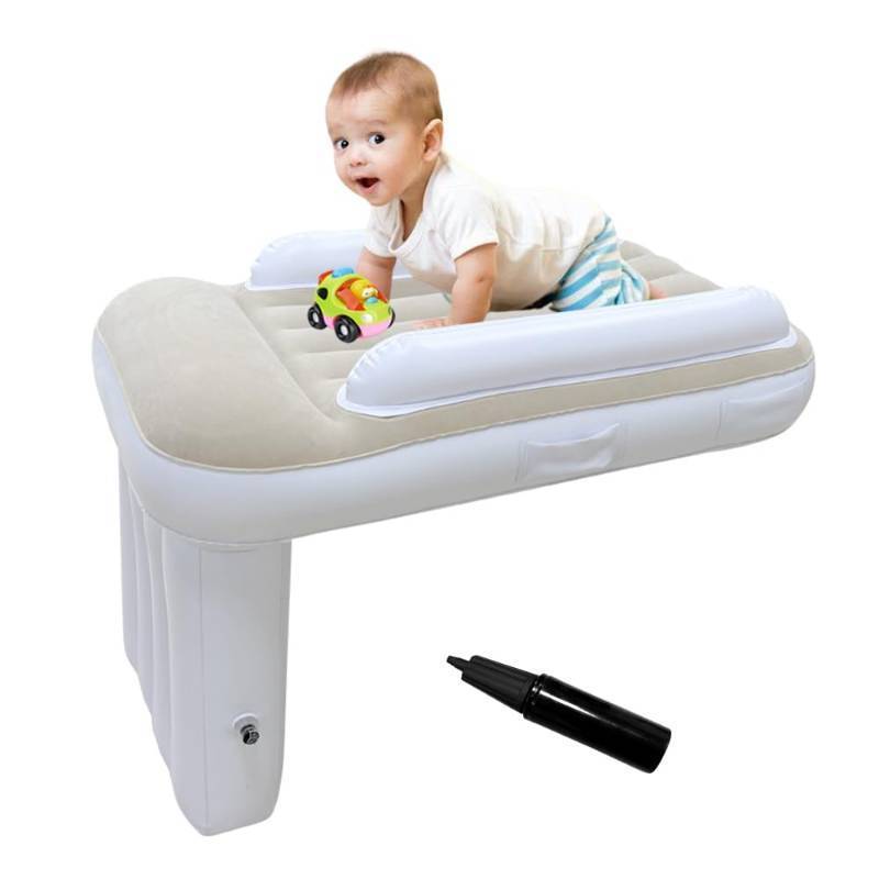 lot 1662 image: GEMGO Toddler Airplane Bed Travel Essentials Portable Kids Beds Airplane with Air Pump - Inflatable Baby Airplane Bed Fits Most Seats for Plane Car