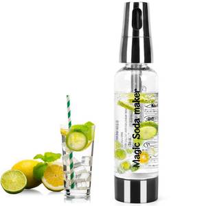 lot 6192 image: Portable Soda Siphon, 1L Travel Sparkling Water Maker Machine for Home & Outdoor, Carbonated Water Soda Streaming Machine, Soda Maker for Cocktails or Fizzy Drink, 8 gram CO2 Cartridges(Not Included)