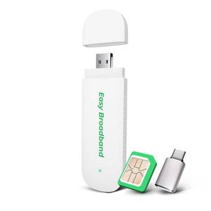 lot 6219 image: EIOTCLUB 4G LTE USB WiFi 6 Dongle - Portable Mobile Hotspot High-Speed, Portable WiFi with Pre-Installed SIM Card & Prepaid Plan Data Plans, Supports 10 Devices, for Travel, Car, Business(US Only) - Retail $41