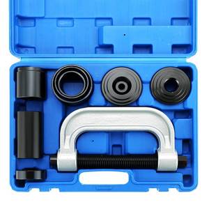 lot 6250 image: NYXOVA Ball Joint Removal Installation Tool, Heavy Duty Ball Joint Press Kit & U Joint Removal Tool with 4 Wheel Drive Adapters for Most 2WD and 4WD Cars Light Trucks - Retail $36