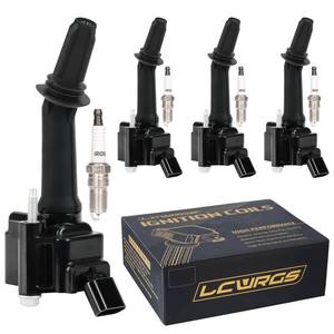 lot 6253 image: Set of 3 Ignition Coil Pack and Spark Plugs fits for 2016 2017 2018 2019 Chevy Cruze Equinox Malibu Volt GMC Buick Encore Terrain 1.4 1.5 L4 Coils Spark Plugs Replaces UF802 91970 - Retail $80