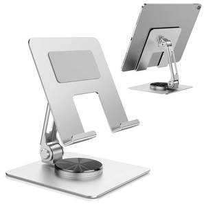 lot 6306 image: TIGRIS Tablet Stand 360° Rotating,Adjustable &amp Foldable, Super Sturdy Super Stable &amp Portable Tablet Holder for Office, Kitchen Compatible with iPad9.7,10.5,12.9, iPad Pro 1112.913AirMiniPro - Retail $23