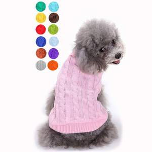 lot 6333 image: Bwealthest Dog Sweater, Warm & Soft, Medium (Chest 16-18 inches), Pink, Classic Turtleneck, Machine Washable, Winter, Unisex, Solid, Holiday - Retail $14