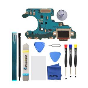 lot 6378 image: iParto Charging Port Replacement for Samsung Galaxy Note10 N970U Charging Port Replacement Kit for 6.3 inch Galaxy Note10 SM-N970U SM-N9700 USB Flex Dock Connector Replacement - Retail $16
