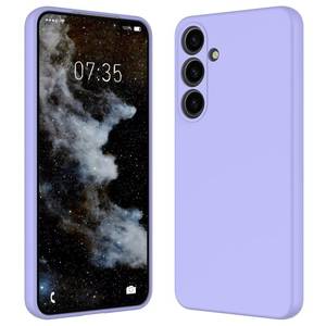 lot 6385 image: HAII for Samsung Galaxy S25 Case, Slim Liquid Silicone for Women Men with Scratch-Resistant Microfiber Lining Shockproof Soft Silicone Protective Phone Case for Galaxy S25 (Purple) - Retail $10