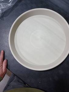 lot 6437 image: 4pk Planter Bases 12in Beige