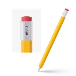 lot 6440 image: ELETIUO Silicone Case Compatible with Apple Pencil 2nd Generaion Cover,Protective Holder Grip Sleeve with Cap Accessories Compatible with iPad Pro 11 12.9 inch,Yellow - Retail $7