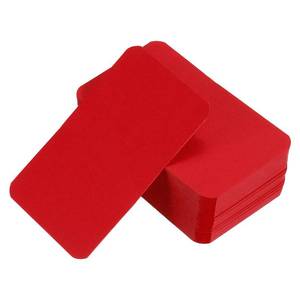 lot 6448 image: PATIKIL 3.5 x 2 Blank Paper Business Cards, 100 Pack Small Index Flash Cards Words Message Note Card Mini Paper Tags for DIY Gift Craft Scrapbooking, Red - Retail $7