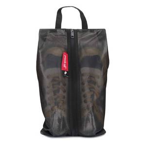 lot 6459 image: pack all Shoe Bag for Travel, Water-Resistant Shoe Pouch for Gym, Odor-Resistant Soccer Cleats Bag for Sport (Black, 1-Pack) - Retail $14