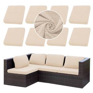 lot 6461 image: SUKAIKEQA Outdoor Cushion Covers Set,8PCS Patio Furniture Couch Seat Slipcovers, Replacement for Sofa Sectional Chair(Cover Only) - Retail $40