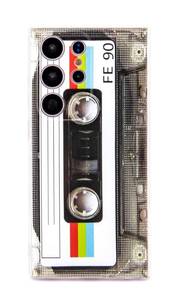 lot 6477 image: FAteamll Case for Galaxy S23 Ultra with Reinforced Corners TPU Soft Bumper Retro Cassette Tape Case Compatible with Samsung Galaxy S23Ultra - Retail $14