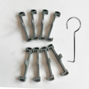 lot 6531 image: Only for Neodrain, Grey Plastic Clip Tile Tray Supporter, Only for Neodrain18-72 Tile-Insert Linear Shower Drain(2.75 Width Drain Channel), with Lifting Hook, Not Compatible with Other Brands - Retail $10