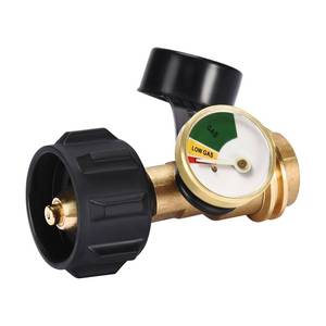 lot 6540 image: Champs Propane Tank Gauge Level Indicator Leak Detector Propane Gas Gauge Pressure Meter for RV Camper QCC1 Type1 Cylinder BBQ Gas Grill Heater - Retail $9